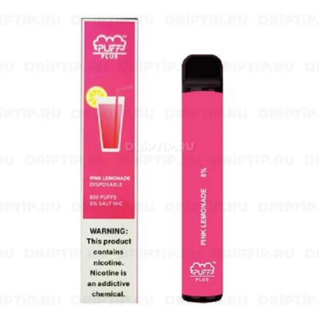 Одноразовая электронная сигарета Puff Bar Plus - Розовый лимонад