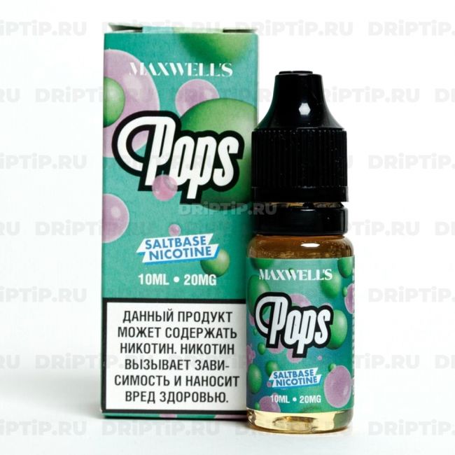 Жидкость Maxwells Salt - Pops 10ml Жидкость Maxwells Salt - Pops 10ml