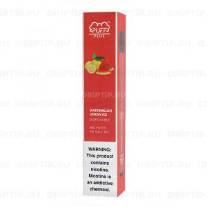 Одноразовая электронная сигарета Puff Bar Plus - Watermelon Lemon Ice 