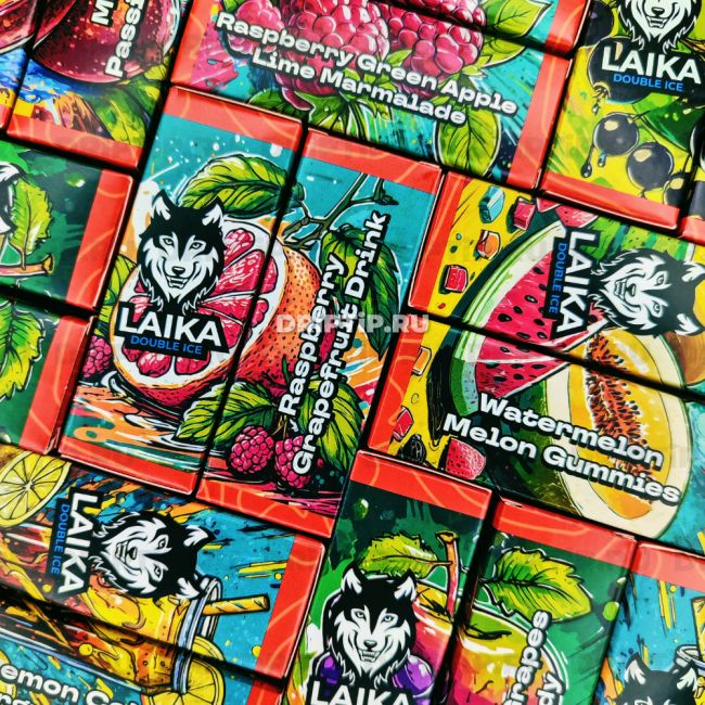 Жидкость Laika Orange Salt - Apple Grapes Candy 