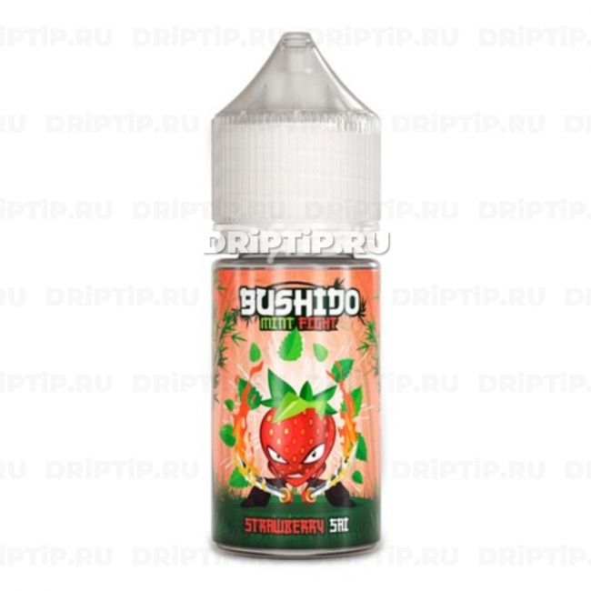 Жидкость Bushido Mint Fight Salt - Strawberry Sai Жидкость Bushido Mint Fight Salt - Strawberry Sai
