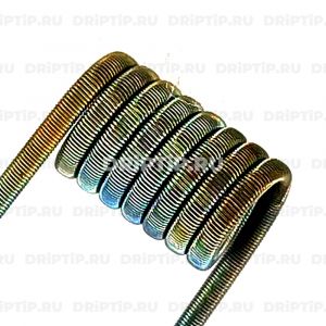 Fused Clapton 2*0,3SS+0,1NiCr, 3 мм, 8 витков, 0.26 ом Плата Fused Clapton 2*0,3SS+0,1NiCr, 3 мм, 8 витков, 0.26 ом Плата