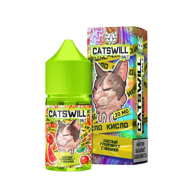 Жидкость Catswill Sour Salt - Кислый Грейпфрут с Вишней Жидкость Catswill Sour Salt - Кислый Грейпфрут с Вишней