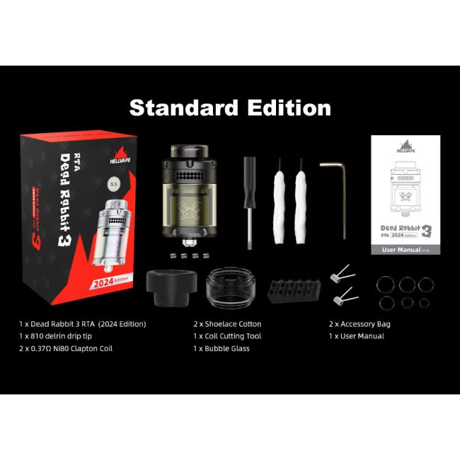 Hellvape Dead Rabbit 3 RTA (2024 Edition) - обслуживаемый бак Hellvape Dead Rabbit 3 RTA (2024 Edition) - обслуживаемый бак